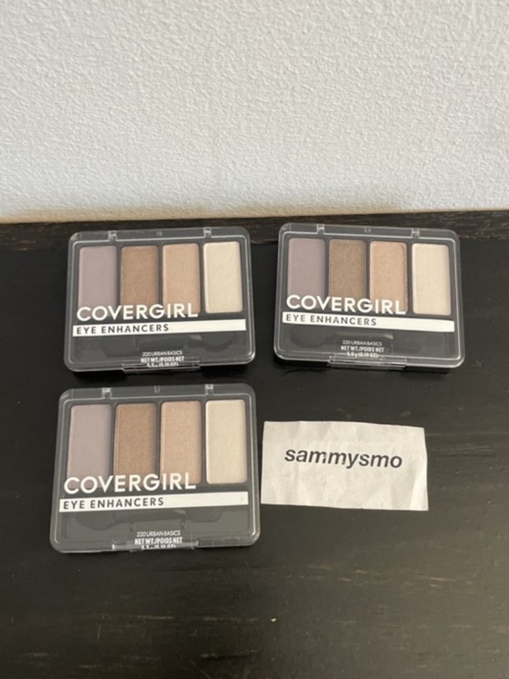 COVERGIRL Eye Enhancers Eye Shadow Quad 220 URBAN BASICS 0.19oz., x3 READ DISCON